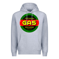 Heather Grey GARAGE CAR GASOLINE Premium Hoodie - artisFamous