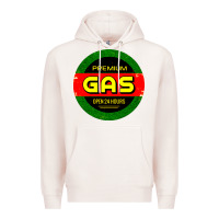 Pale Pink GARAGE CAR GASOLINE Premium Hoodie - artisFamous