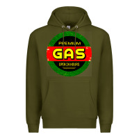 Army Green GARAGE CAR GASOLINE Premium Hoodie - artisFamous