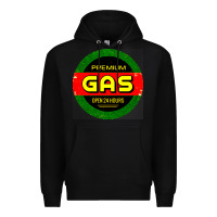 Black GARAGE CAR GASOLINE Premium Hoodie - artisFamous