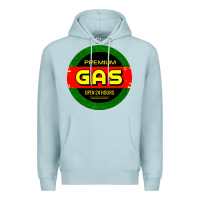 Blue Mist GARAGE CAR GASOLINE Premium Hoodie - artisFamous