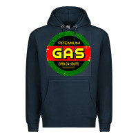 Navy GARAGE CAR GASOLINE Premium Hoodie - artisFamous