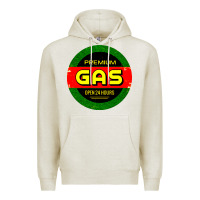Oatmeal Heather GARAGE CAR GASOLINE Premium Hoodie - artisFamous