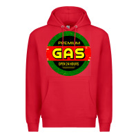 Red GARAGE CAR GASOLINE Premium Hoodie - artisFamous