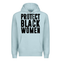 Blue Mist PROTECT BLACK WOMEN QUOTES Premium Hoodie - artisFamous