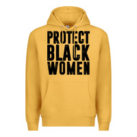 Mustard PROTECT BLACK WOMEN QUOTES Premium Hoodie - artisFamous