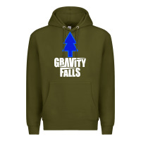 Army Green gravity falls dipper blue pine premium Premium Hoodie - artisFamous