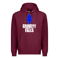 Burgundy gravity falls dipper blue pine premium Premium Hoodie - artisFamous
