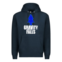 Navy gravity falls dipper blue pine premium Premium Hoodie - artisFamous