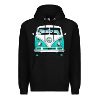 Black hippie surf van Premium Hoodie - artisFamous