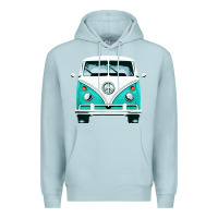 Blue Mist hippie surf van Premium Hoodie - artisFamous