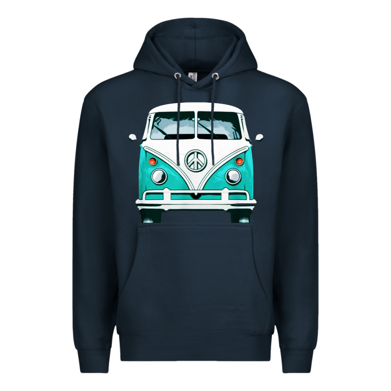 Hippie Surf Van Premium Hoodie by artisFamous | Teevron
