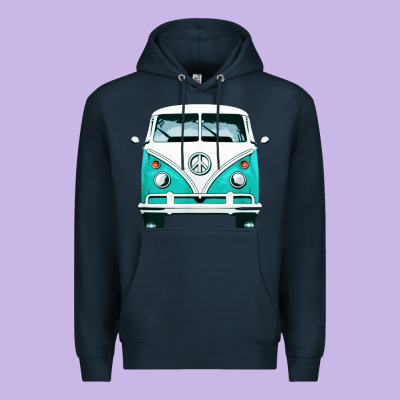 Hippie Surf Van Premium Hoodie Designed By Artisfamous