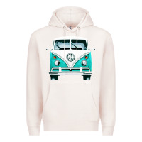 Pale Pink hippie surf van Premium Hoodie - artisFamous