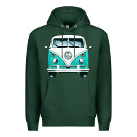 Sports Green hippie surf van Premium Hoodie - artisFamous