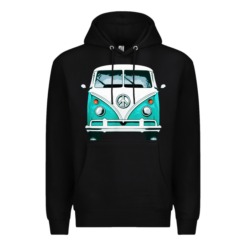 Hippie Surf Van Premium Hoodie by artisFamous | Teevron