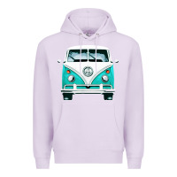 Lilac hippie surf van Premium Hoodie - artisFamous