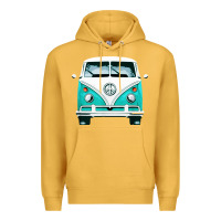 Mustard hippie surf van Premium Hoodie - artisFamous