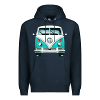 Navy hippie surf van Premium Hoodie - artisFamous