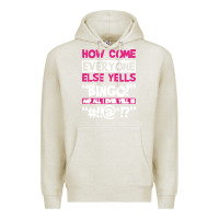 Oatmeal Heather how come everyone else yells bingo funny Premium Hoodie - artisFamous
