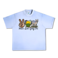 Grape Ice Peace Love Gray Fox Urban Heavy Tee - LillyAllenDesigns