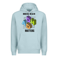 Blue Mist adhd mental health matters Premium Hoodie - artisFamous