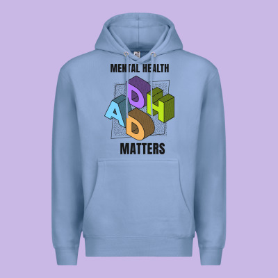 Adhd Mental Health Matters Premium Hoodie Designed By Artisfamous