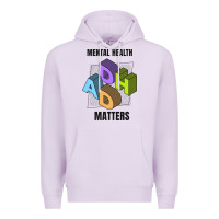 Lilac adhd mental health matters Premium Hoodie - artisFamous