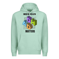 Seafoam adhd mental health matters Premium Hoodie - artisFamous