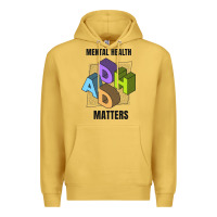 Antique Gold adhd mental health matters Premium Hoodie - artisFamous