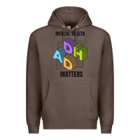 Coffee adhd mental health matters Premium Hoodie - artisFamous