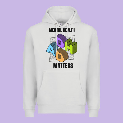 Adhd Mental Health Matters Premium Hoodie Designed By Artisfamous