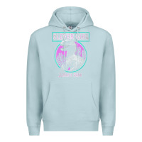 Blue Mist distressed teal raptor clever girl t shirt Premium Hoodie - artisFamous