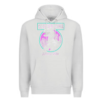 Dove Grey distressed teal raptor clever girl t shirt Premium Hoodie - artisFamous