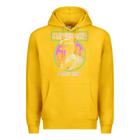 Lemon distressed teal raptor clever girl t shirt Premium Hoodie - artisFamous