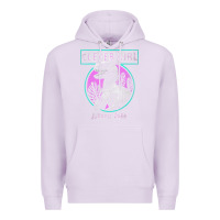 Lilac distressed teal raptor clever girl t shirt Premium Hoodie - artisFamous