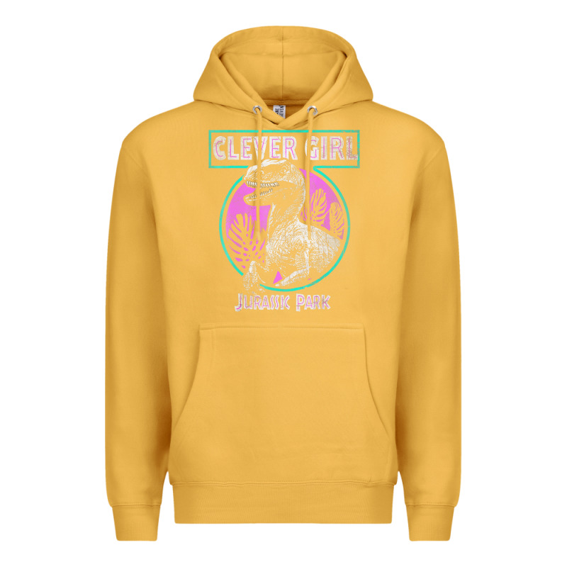 Distressed Teal Raptor Clever Girl T Shirt Premium Hoodie by artisFamous | Teevron