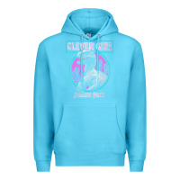 Ocean Blue distressed teal raptor clever girl t shirt Premium Hoodie - artisFamous