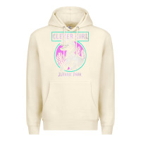 Sandshell distressed teal raptor clever girl t shirt Premium Hoodie - artisFamous