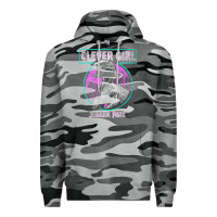 Slate Camo distressed teal raptor clever girl t shirt Premium Hoodie - artisFamous