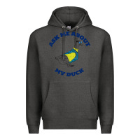 Charcoal Heather ask me about my duck Premium Hoodie - artisFamous