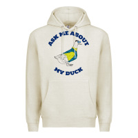Oatmeal Heather ask me about my duck Premium Hoodie - artisFamous