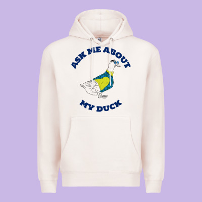 Ask Me About My Duck Premium Hoodie Designed By Artisfamous