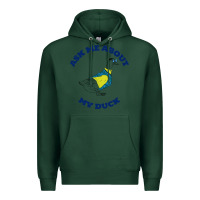 Sports Green ask me about my duck Premium Hoodie - artisFamous