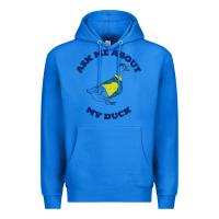 True Royal ask me about my duck Premium Hoodie - artisFamous