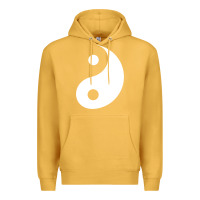 Mustard yin yang Premium Hoodie - artisFamous