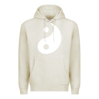 Oatmeal Heather yin yang Premium Hoodie - artisFamous