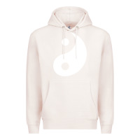 Pale Pink yin yang Premium Hoodie - artisFamous