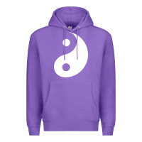 Purple yin yang Premium Hoodie - artisFamous