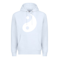 White yin yang Premium Hoodie - artisFamous